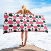 Radiant Rose Diamond Elegance Premium Bath Towel